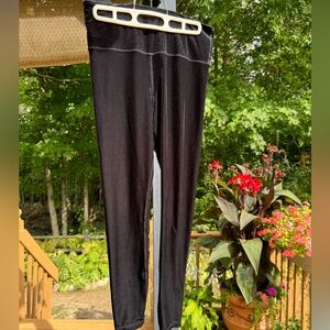 Athleta medium black velvet tights.